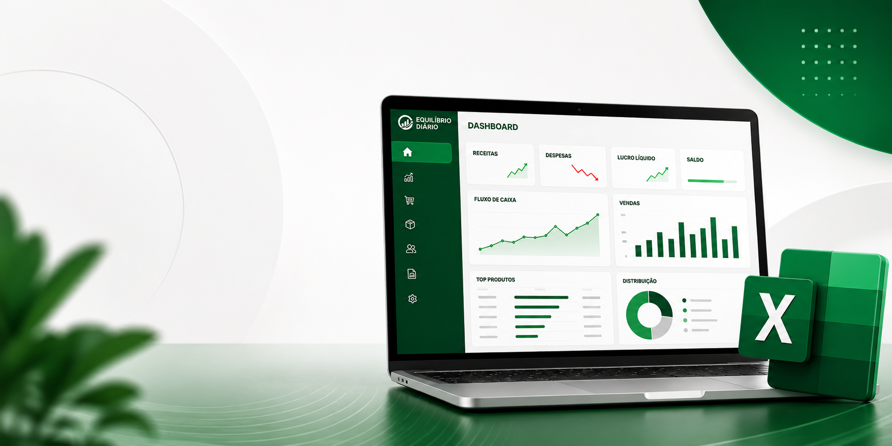 Dashboard da Planilha Inteligente de Gestão Empresarial no Excel